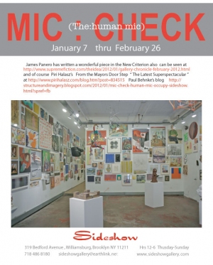 MIC:CHECK Sideshow Gallery's 12th annual extravaganza 