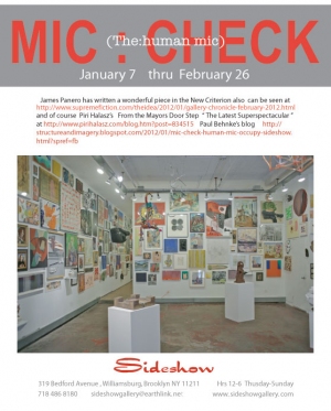 MIC:CHECK Sideshow Gallery's 12th annual extravaganza